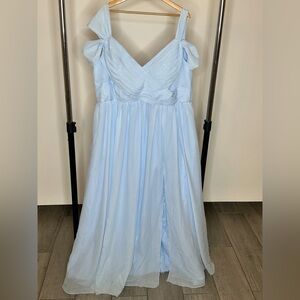 Plus size Elegant Light Blue Gown